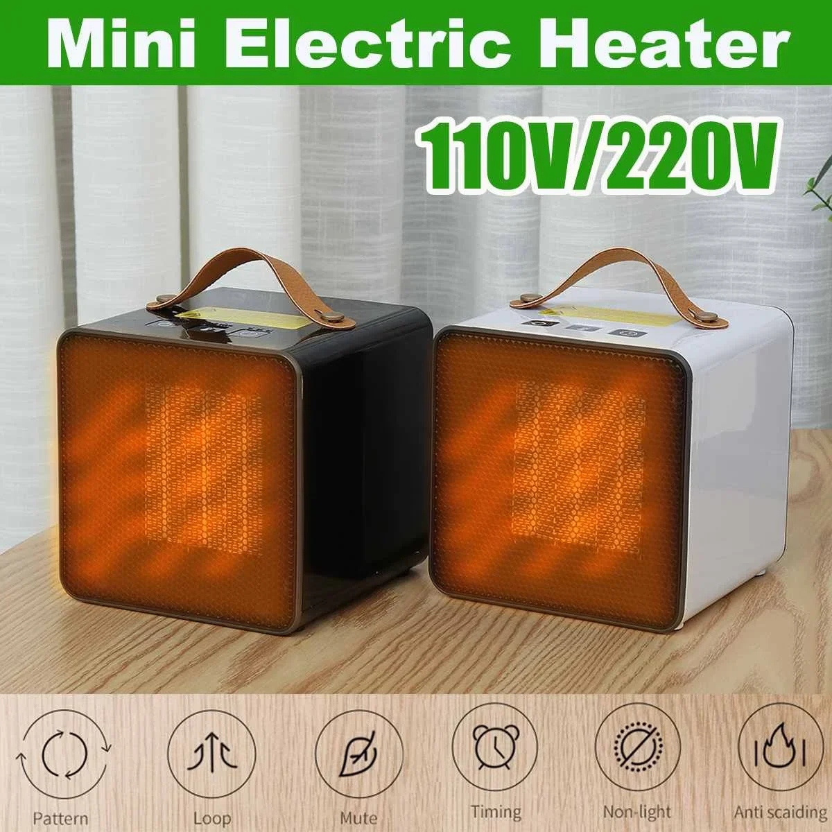 

110 В/220 В портативный мини-электрический обогреватель, вентилятор, мини-настольный вентилятор, офисный, зимний, малошумный, теплый воздуходувка