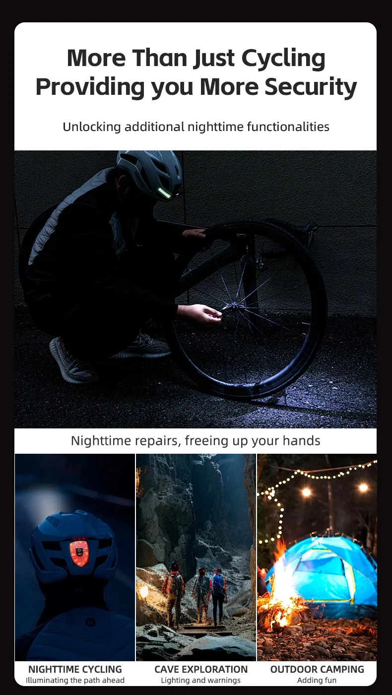 Intelligenter Fahrradhelm mit Doppel-HD-Frontkamera für E-Bikes und Elektroroller, CPSC-zertifizierter Action-Fahrradhelm – Detail 8