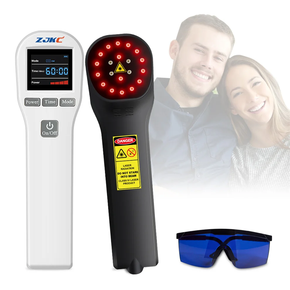 ZJKC 808nm 650nm Professional Soft Tissue Laser Therapy For Arthritis Pain Medic Pets Muscle Strains And Ligament Sprains