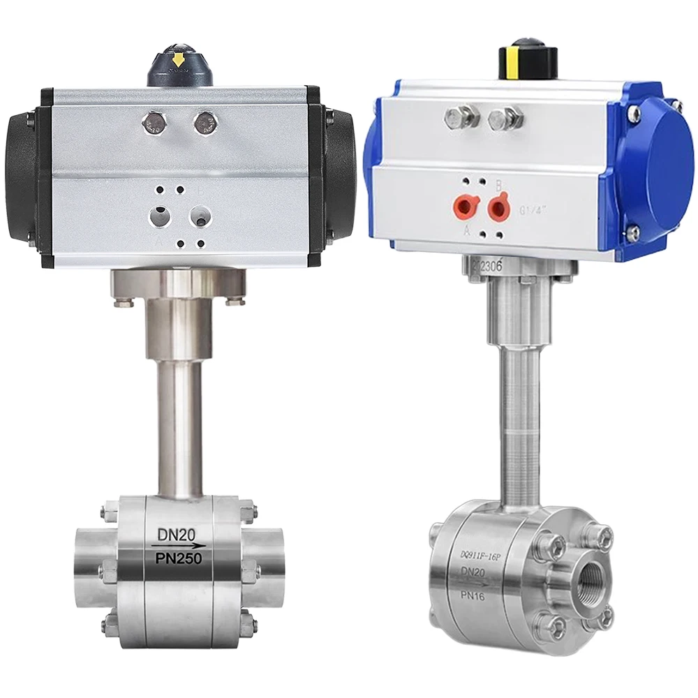 

【2026】-196 Degree Stainless Steel 316 DN20 40bar NPT Cryogenic Ball Valve with Spring Return Pneumatic Actuator for Liquid Oxyge