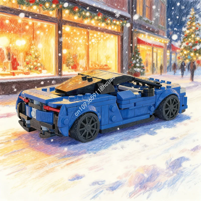 

410pcs MOC City Champions McLarenesd GT Model Building Blocks Toys Construction DIY Creative Idea Christmas Gift Education