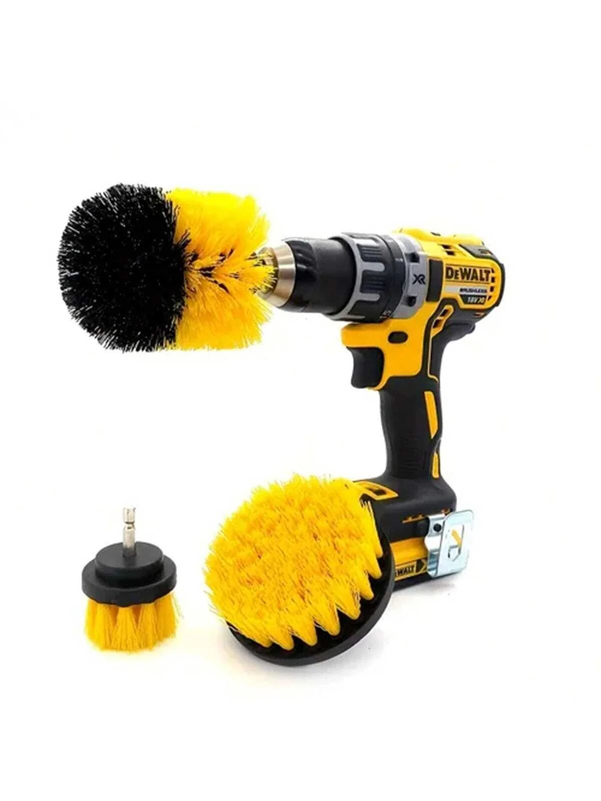 Electric Cleaning Brush Set, Household Brush Head Replacement, Can Be Used for Carpets, Sofas, Tiles, Car Washes, 3 in 1