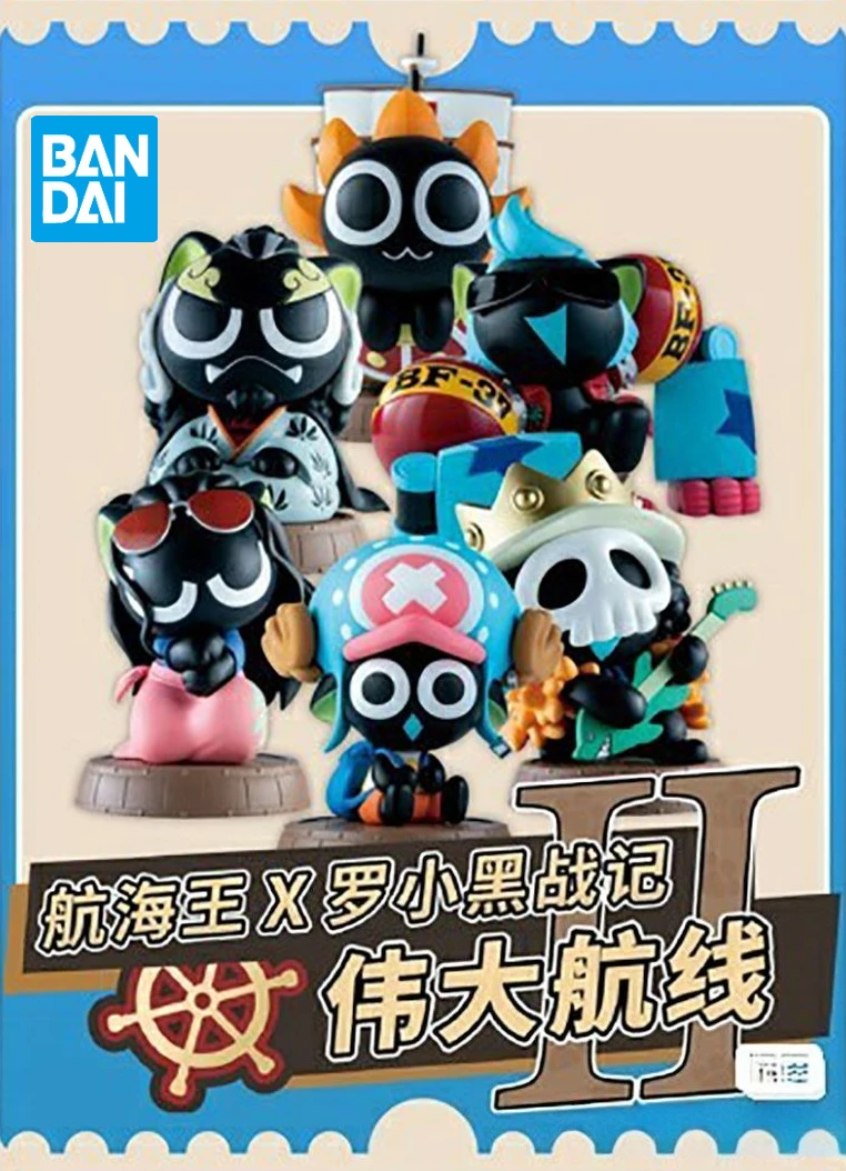 Colección de cajas ciegas de moda de One Piece X Luffy's Pirates Grand Line - Figuras de acción de Franky y Brook