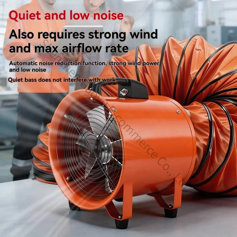 Portable Exhaust Fan Axial Fan 220V Mobile Exhaust Fan Blower High Speed Painting Ventilation Industrial Equipment view 5