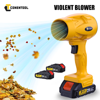 CONENTOOL 21V Cordless Electric Air Blowers 60000RPM Electric Turbo Fan Leaf Blower Snow Dust Blowing for Makita 18V Battery Pin
