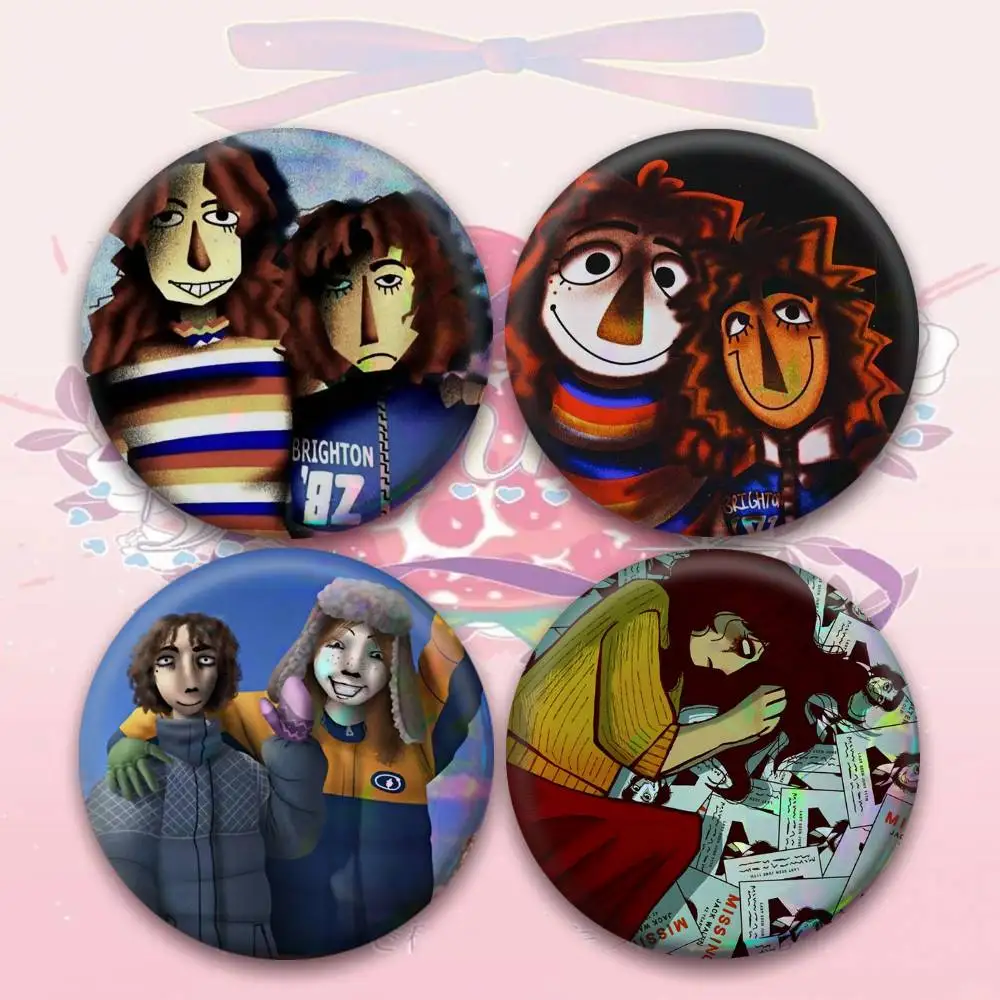 Banny W-Walten F-Files Sophie Walten Laser Badge Creative Pins Brooch for Bag Clothes Hat Decor Gifts Fans Collect