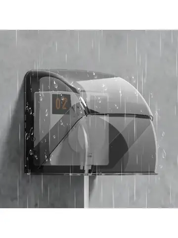 86 Type Outdoor Socket Protective Cover Bathroom Electric Plug Waterproof Cover Power Outlet Rainproof Box Electrical Supplies