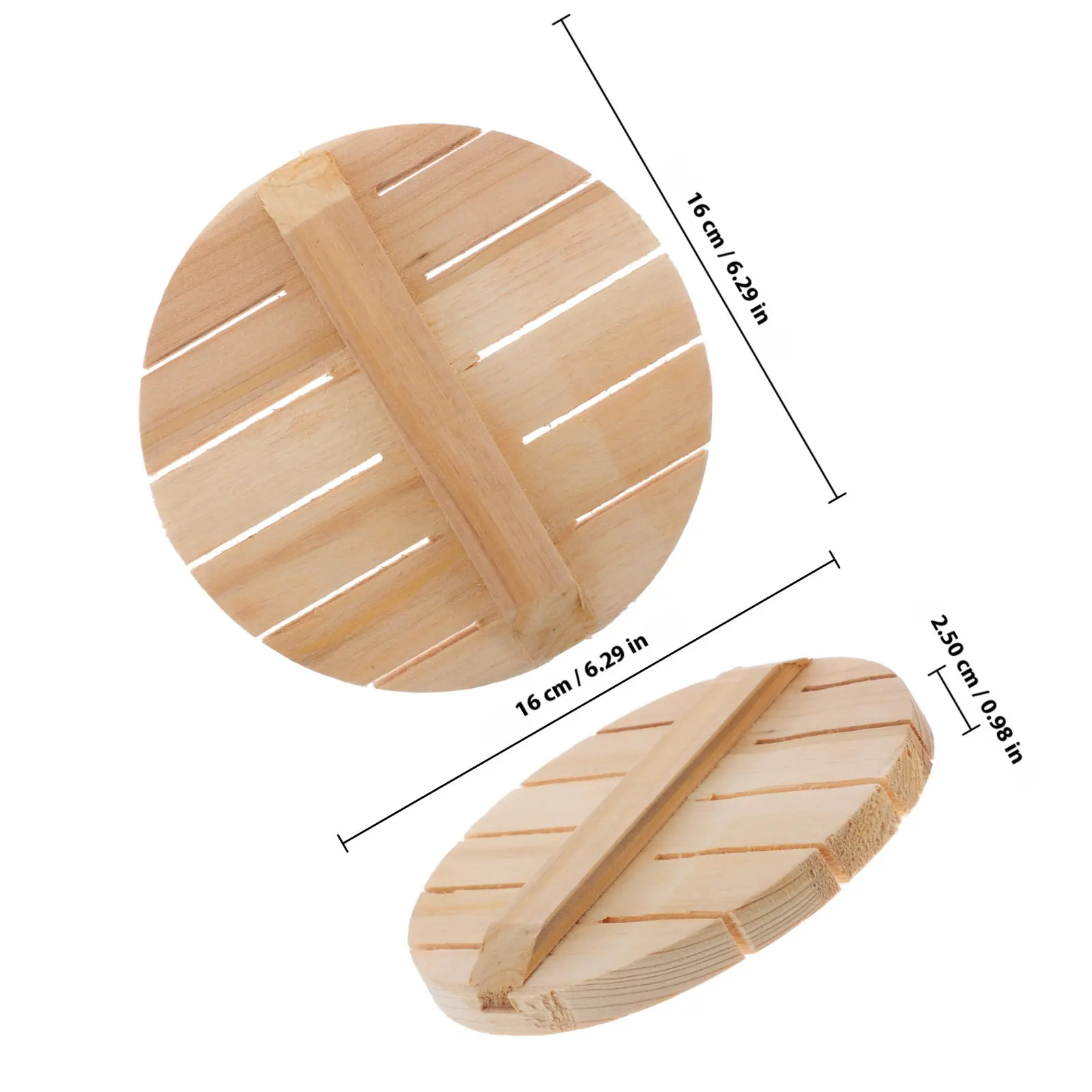 Wooden Rice Steamer Bottom Plate 16Cm Cedar Grain Natural Wood Rice Bucket Liner Fast Cooking Steamer Basket Insert Kitchen