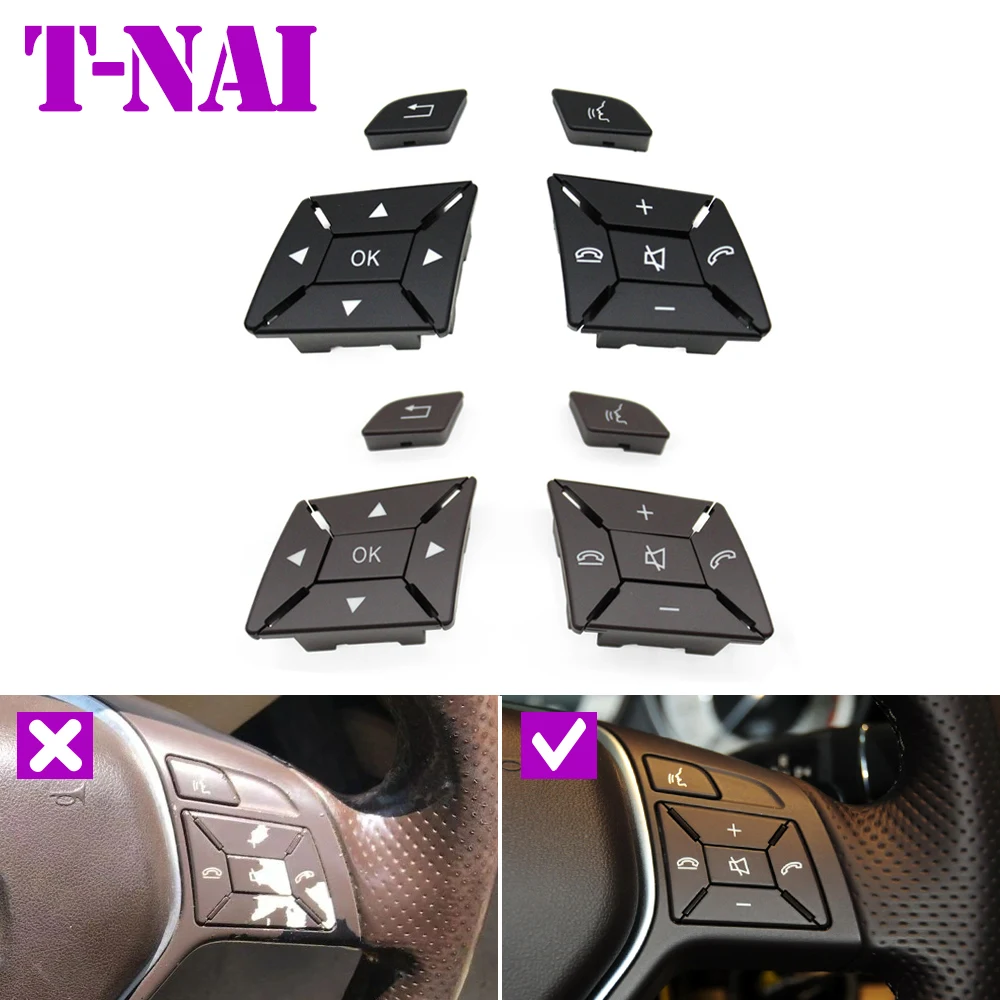 Car Steering Wheel Switch Buttons For Mercedes BENZ C GLK E CLA GLA B CLS SLK SLC C204 GLK204 W207 W212 W246 W156 W218 W172