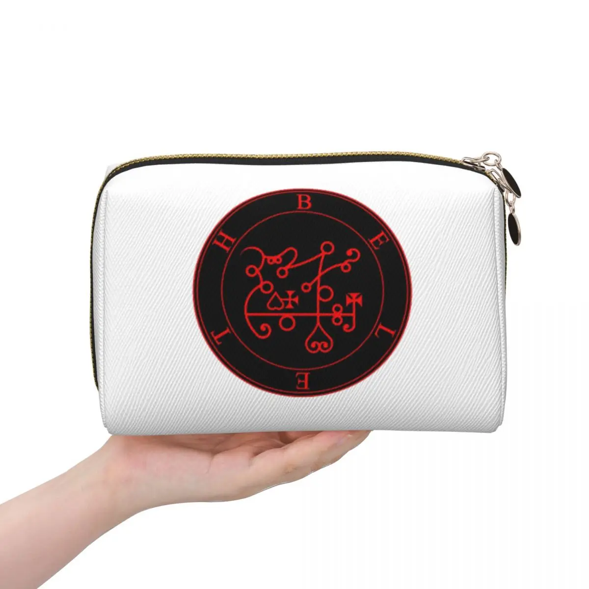 

Beleth - Goetia (красный) Женская косметичка Дорожный органайзер для макияжа Чехол для хранения туалетных принадлежностей Dopp Kit Case