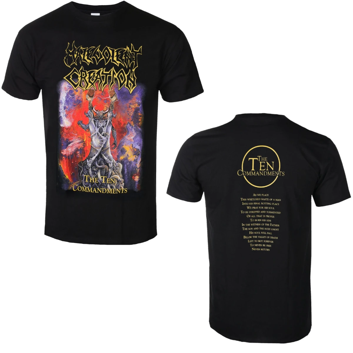 Nueva camiseta de algodón con gráfico de la banda Malevolent Creation, camiseta Unisex de manga corta de verano, camiseta de marca a la moda, camiseta informal de lujo Vintage Retro