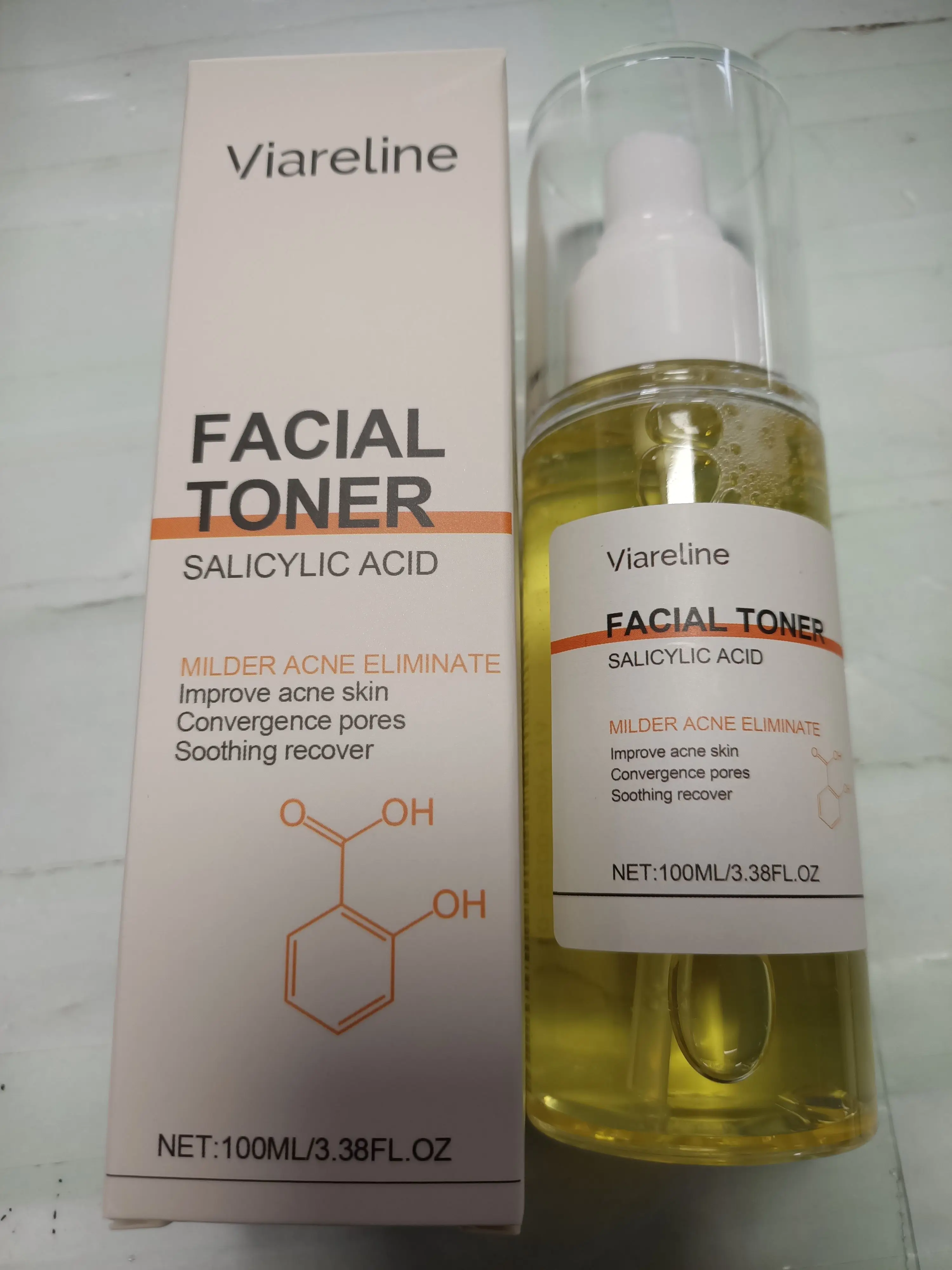Tonique pour le visage à l'acide salicylique - Tonique pour le traitement de l'acné pour peaux grasses et problèmes
