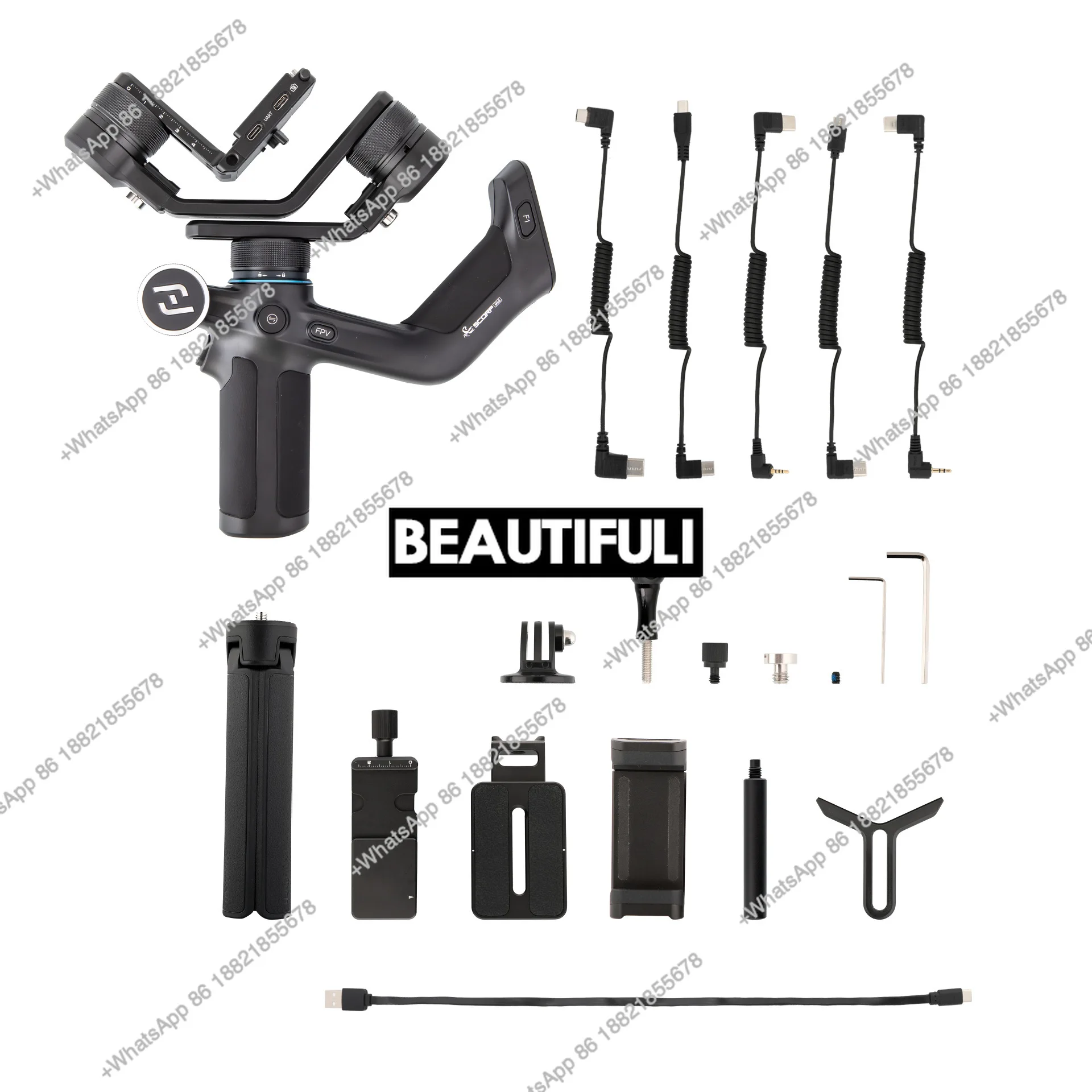 

Mini Series AI Intelligent PTZ Stabilizer Three-axis Anti-shake Stabilizer Handheld PTZ Artifact