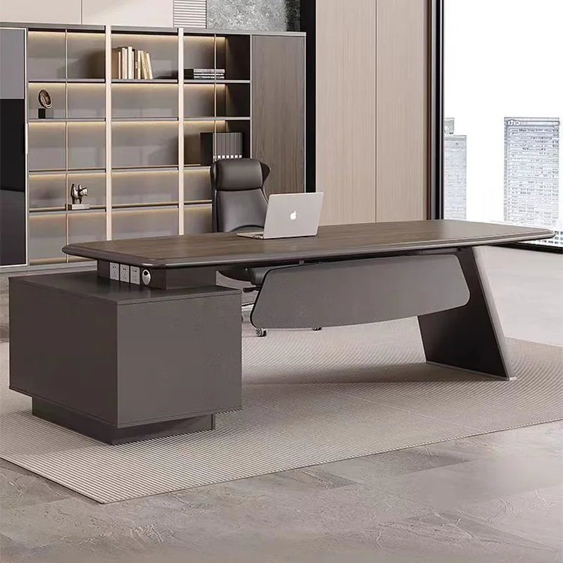 Boss table, president's table, high-end light luxury manager table, simple modern office board table