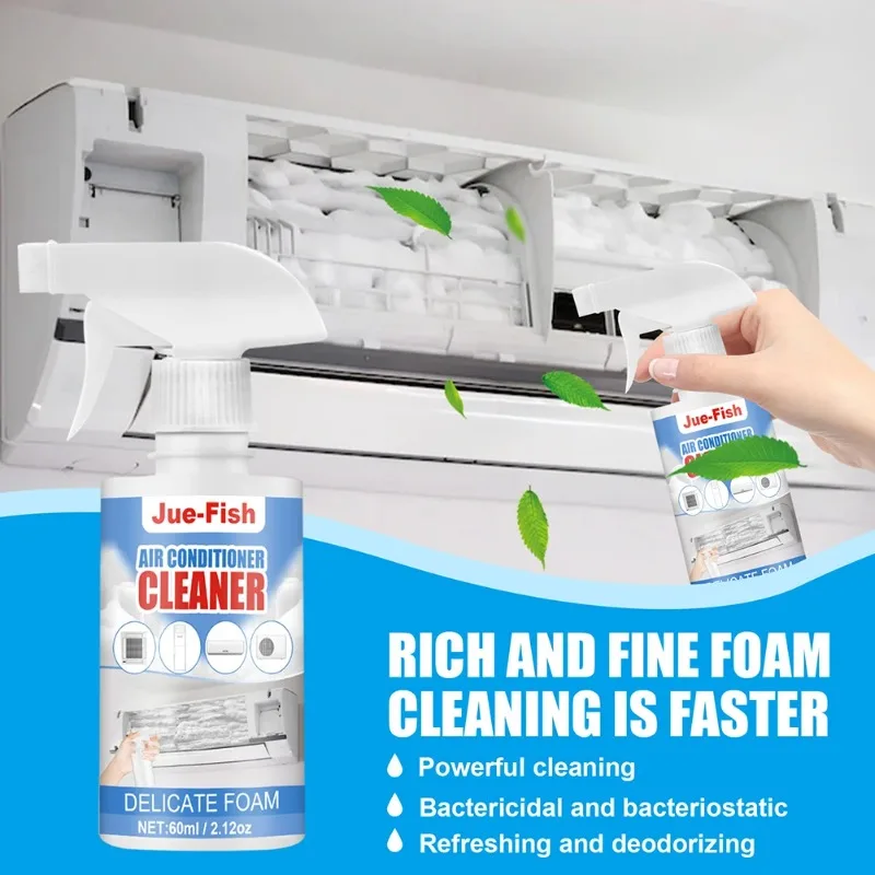 Air Conditioner Cleaner Stain Remover Strong Air Conditioner Foam Coil Cleaner No Rinse Evaporator Cleaning Tool