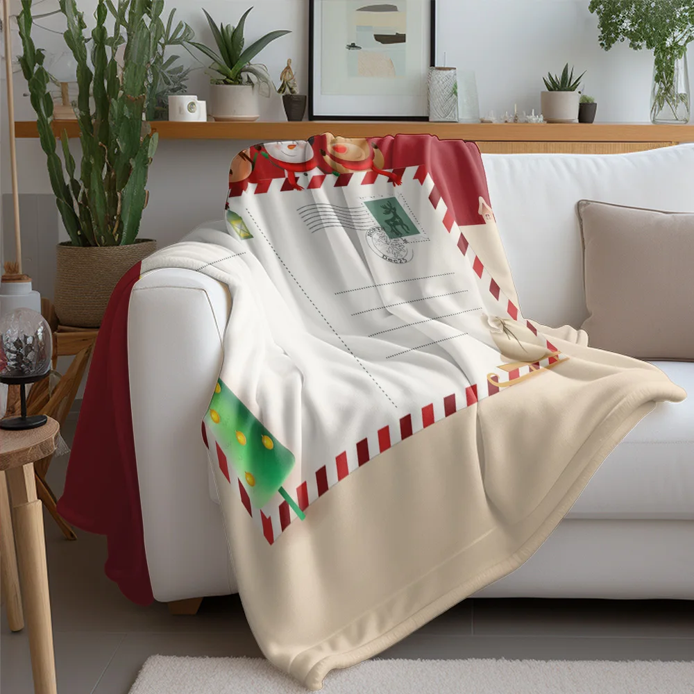TU Cozy Throw Blanket Soft Flannel Warm Home Decor Living Room Bedding Gift Idea Fuzzy Large Plush Texture Modern Style