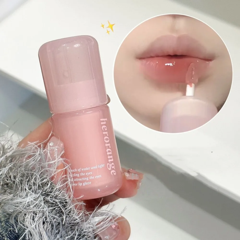 2024 New Mirror Water Lip Gloss Jelly Transparent Water Glossy Nude Lip Glaze Moisturizing Long Lasting Glass Jelly Lip Glaze