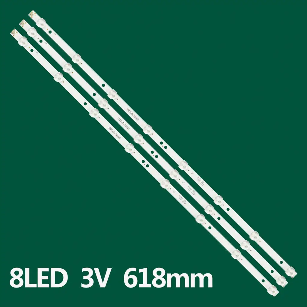 

Новые 3 шт. 8LED 618 мм светодиодная лента для подсветки для LE32D8800 L32C11 LE32H1465 32KH1000 LE32H1465/25 K320WD A4 4708-K320WD-A4213K01