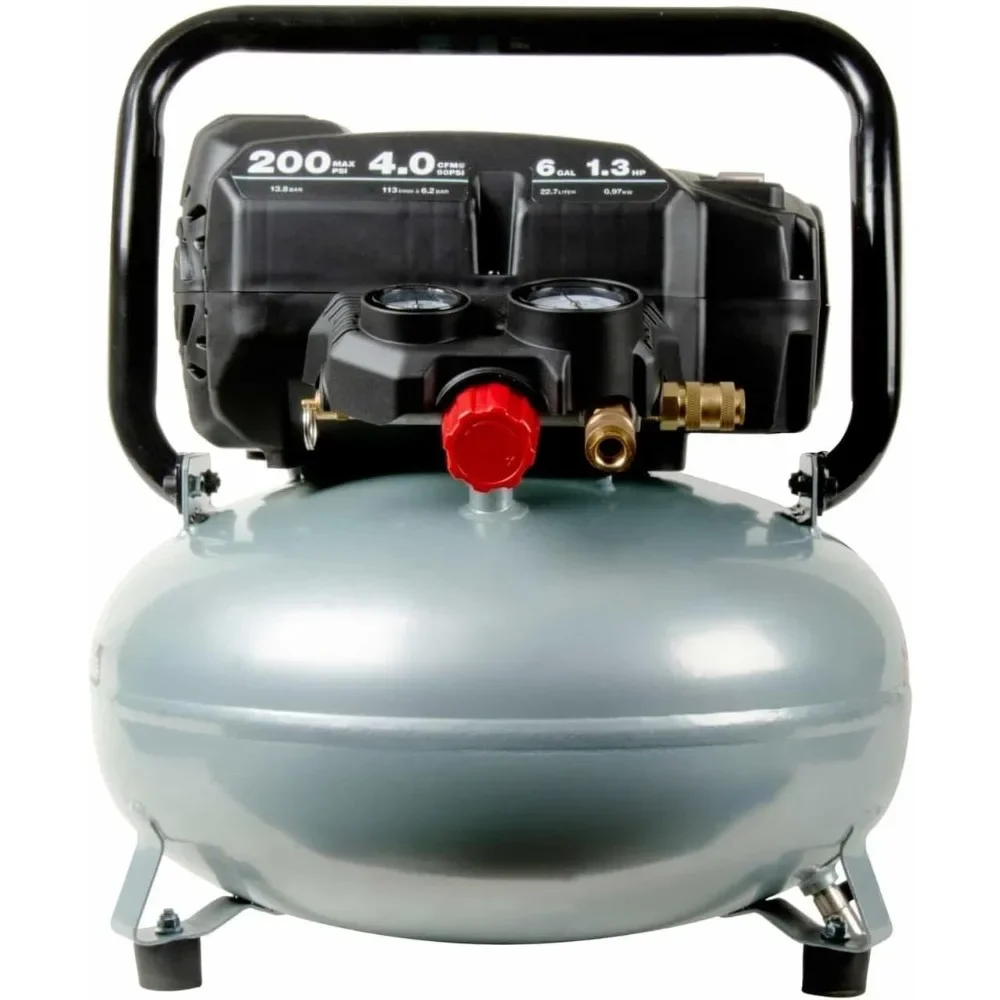 

Air Compressor, THE TANK, Portable Pancake Air Compressor 200 PSI, 6 Gallon Tank, Versatile for Use with Framing