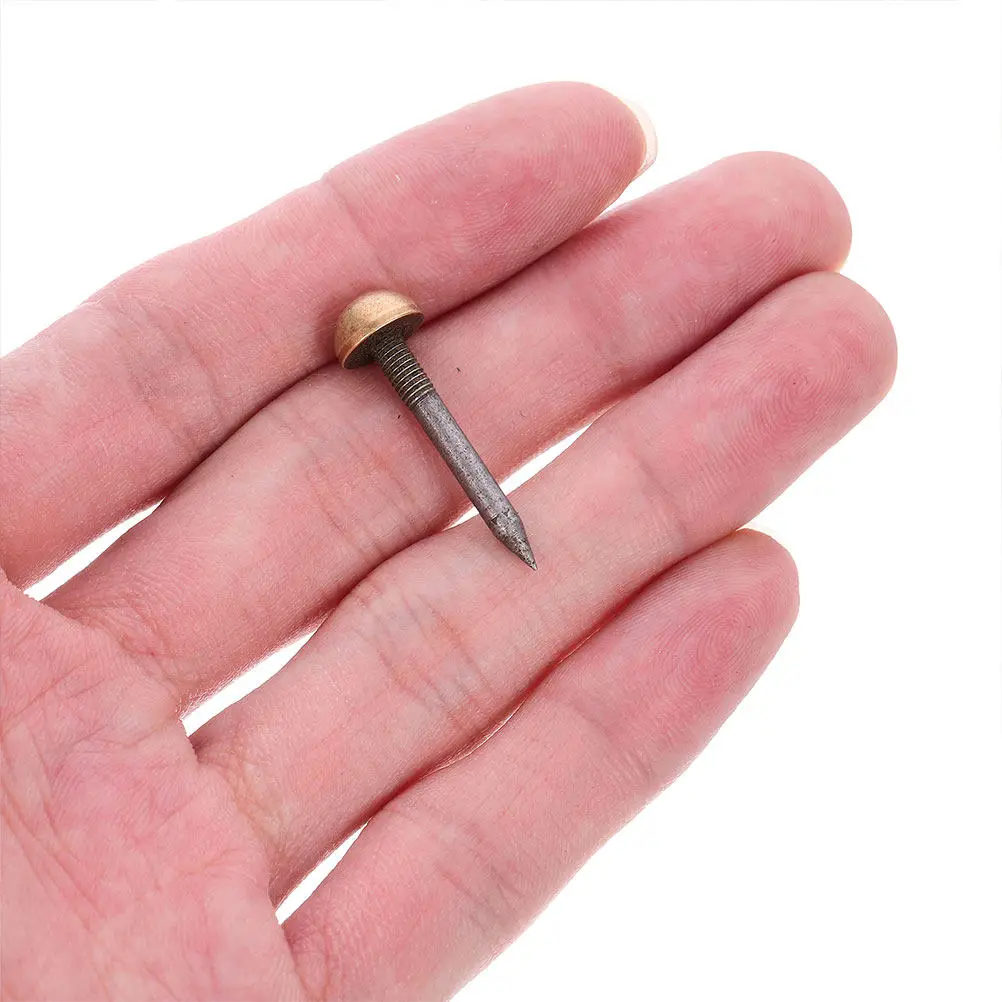 20 Pcs Sofa Thumb Tacks Decorative Heavy Duty Pushpins Furniture Upholstery for Wood Copper