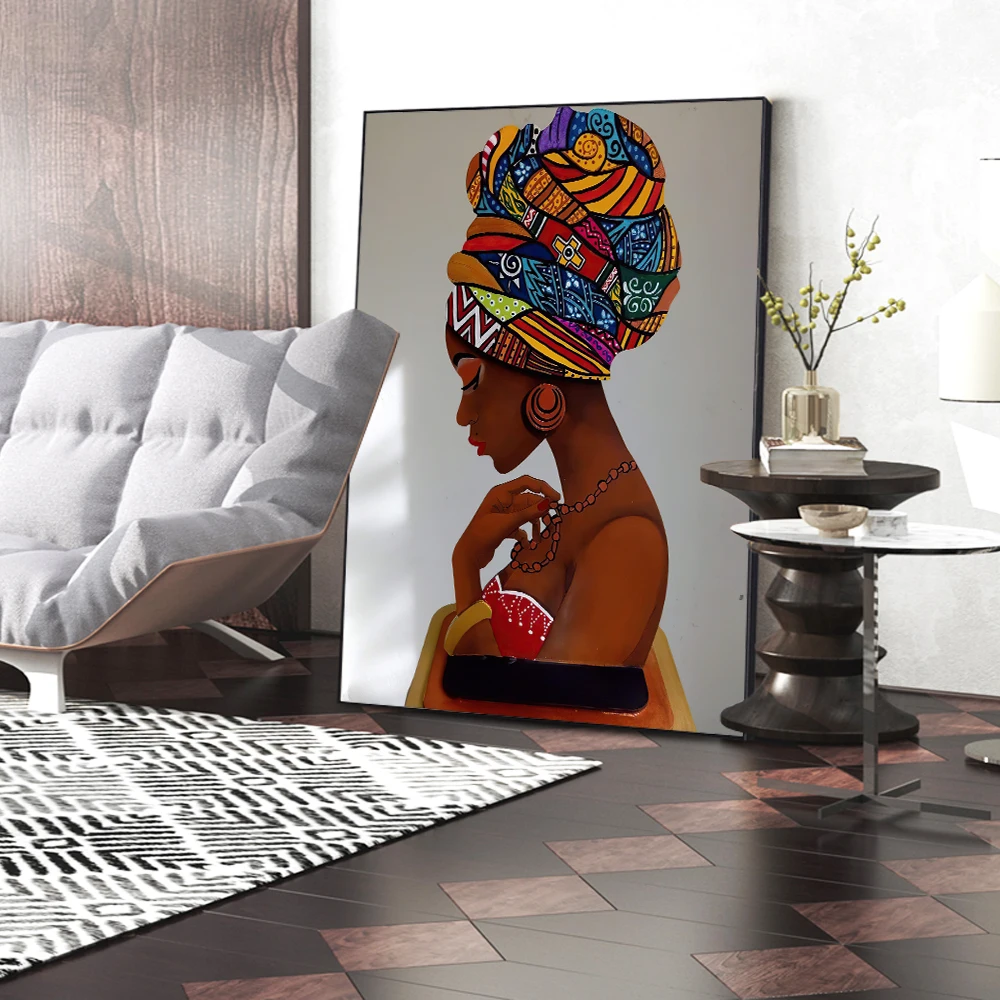 Abstract Figure Canvas Painting African Women Portrait Posters And Prints Wall Art for Living Room Home Decor Picture No Frame Abstract Figure Canvas Painting African Women Portrait Posters And Prints Wall Art for Living Room Home Decor Picture No Frame