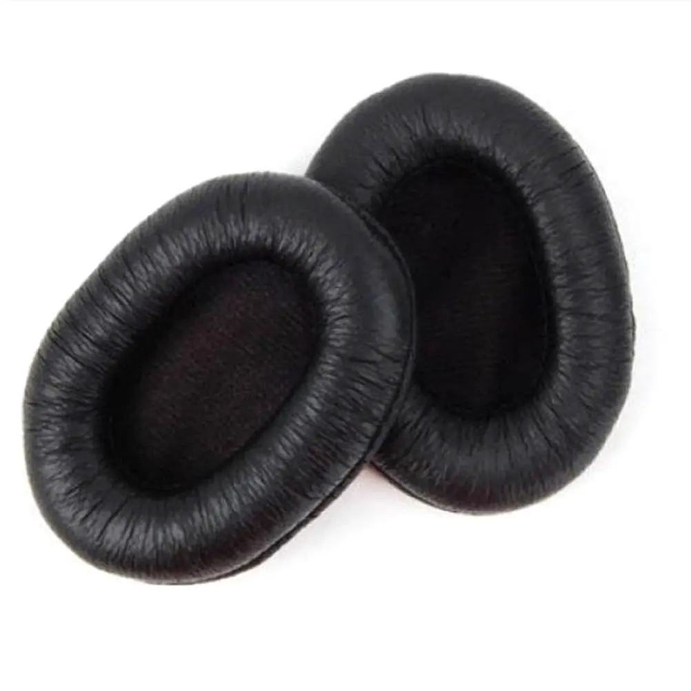 Headphone Ear Pads Replacement for Mdr-7506 Cd900st Black PU 3.75x2.87 Inch Comfort Fit Ear Cushions Enhance Bass