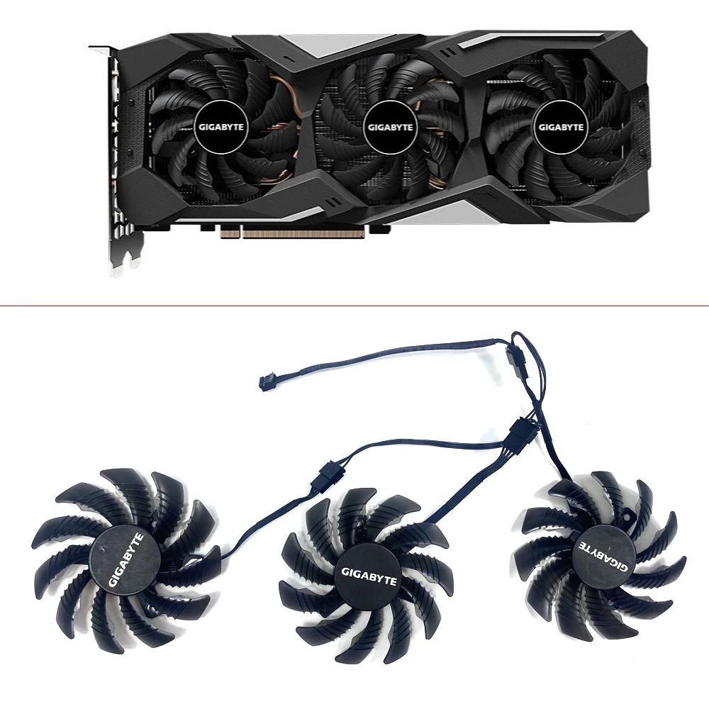 Cooling Fan  78MM 4PIN PLD08010S12HH T128010SU  GTX1660 GAMING GPU FAN For Gigabyte GTX 1660 GAMING GTX 1660 SUPER video fans