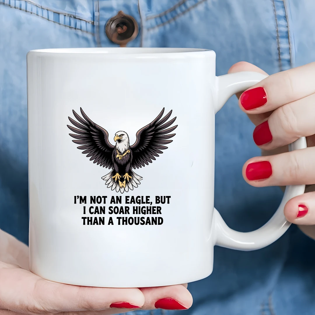 

11oz Eagle Design Mug + Kids Multi-Function Cup - Perfect Christmas Gift for Family & Office Use