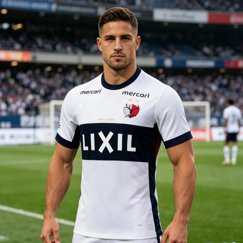 Camiseta de Futebol Masculina Kashima Antlers 2026 de Manga Curta para Adolescentes e Crianças, Uniforme de Treino Grande, Camisetas para Família e Crianças