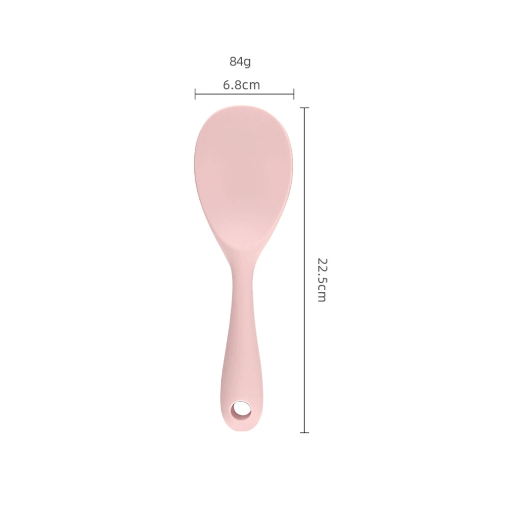 1PC Food Grade Silicone Rice Spoon Household non Stick Pot Cooking Spoon High-temperature Resistant Kitchen Tools