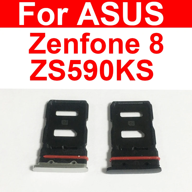 

Держатель лотка для Sim-карты для ASUS Zenfone 8 ZS590KS слот для Sim-карты гнездо адаптер Разъем для SIM-карты Запасные части для ремонта