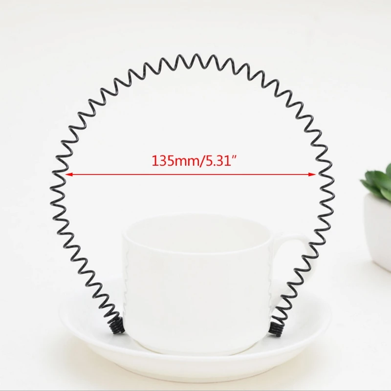 Elegant Black Metal Hair Band - Invisible Tiara