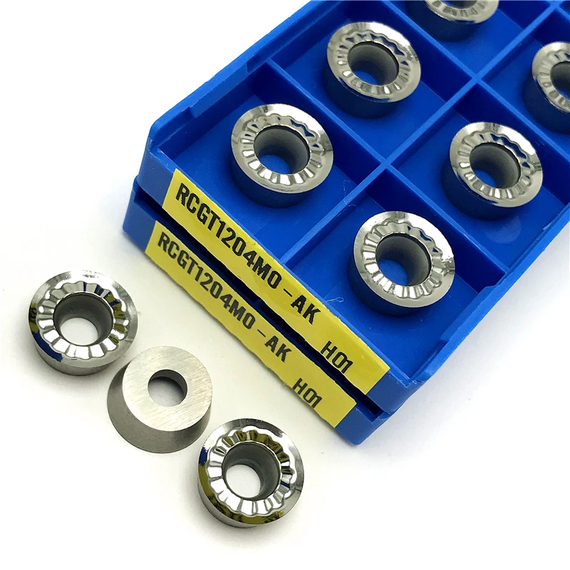 RCGT0803 RCGT1003 RCGT10T3 RCGT1204 Aluminum Turning Inserts Indexable Milling turning tool CNC Copper and aluminum processing