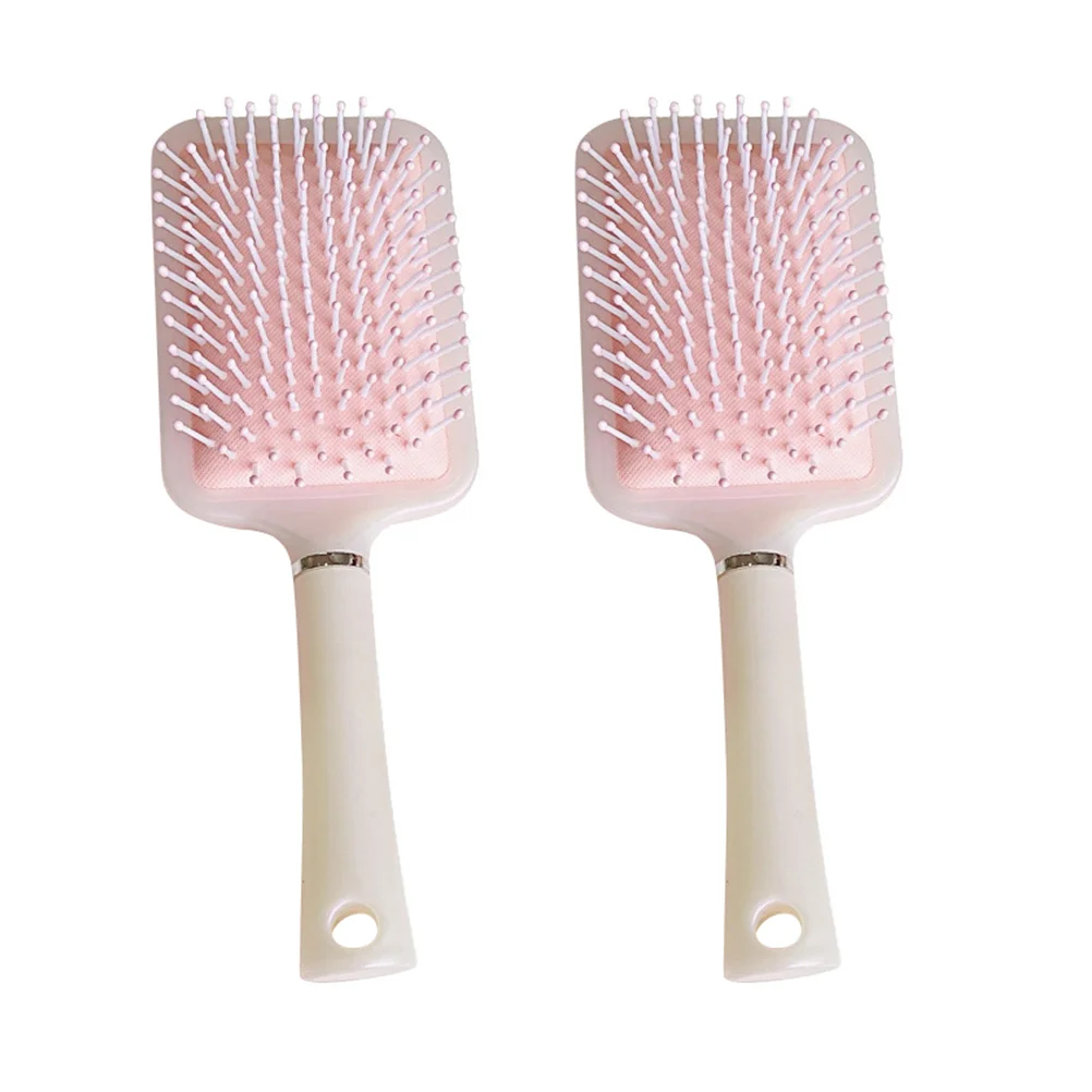 

2 Pcs Comb Paddle Hairdressing Combs Household Massage Airbag Plastic Hairbrushes Miss