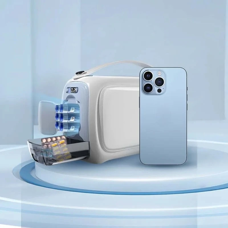 2~8 Degree Medical Mini Insulin Fridge Cooler Box Refrigerator for Rechargeable Cold Chain Transport Insulin Cooling Pouch