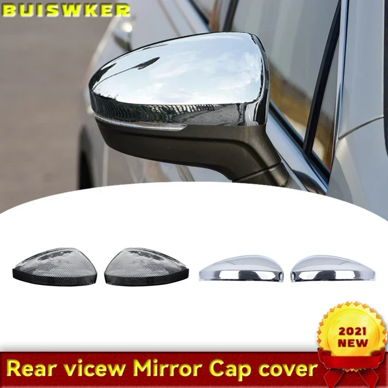 

Auto Side Rearview Mirror Cover Wing Mirror Shell Cap Housing For VW Tiguan 2017 2018