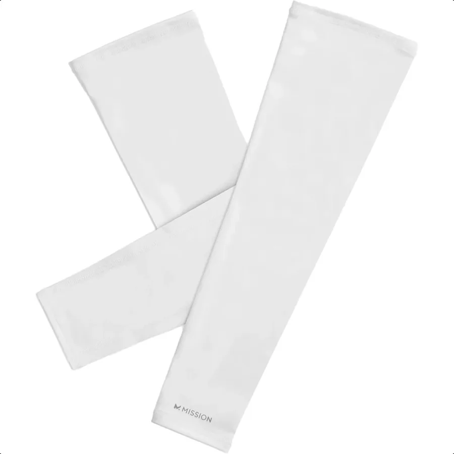 MISSION Cooling Sun Sleeves Lightweight Stretch Fabric Cools Up to 2 Hours UPF 50 Sun Protection hine Washable