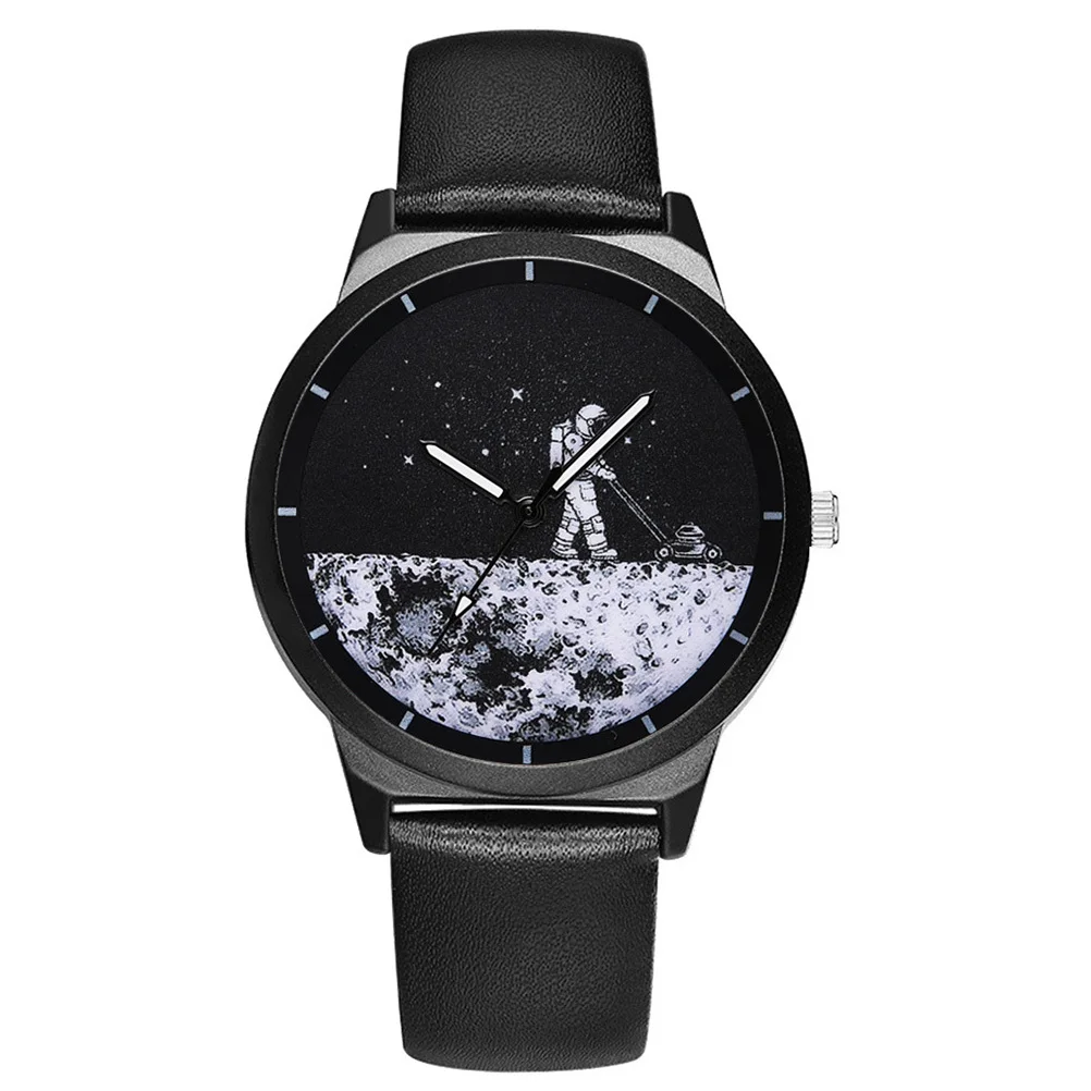 ساعة رجالية للساعة مع حزام ساعة يد للرجال وحزام عرض كلاسيكي هدية لمهرجان العطلات