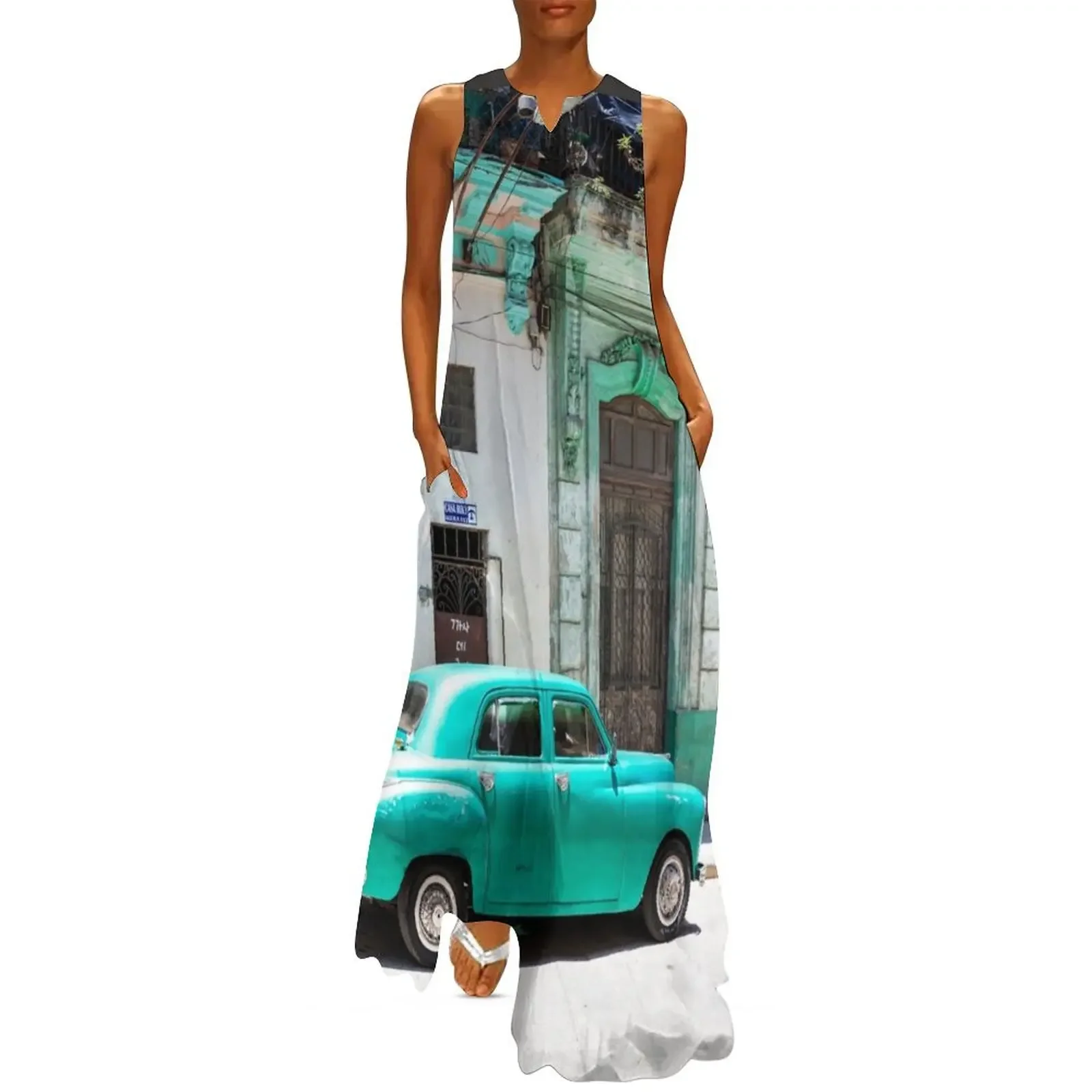 

Green Car, Old Havana, Cuba Long Dress summer dress korean women luxury dresses luxury dress ladies dresses for women 2025