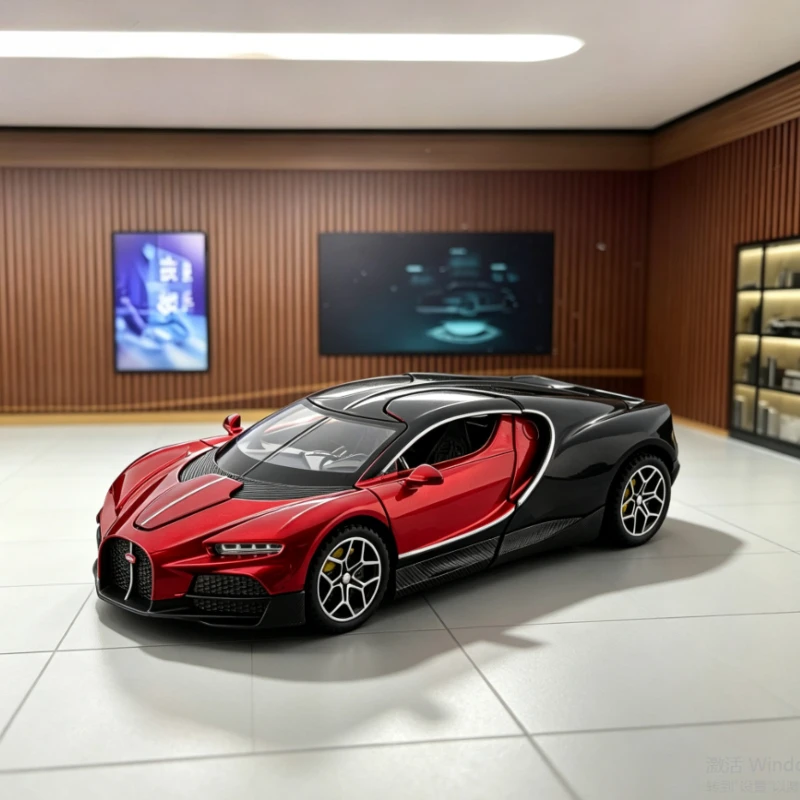 1:32 simulation metal Tourbillon exclusive hypercar compact size pull back sound light decorative toy for layout teen collection