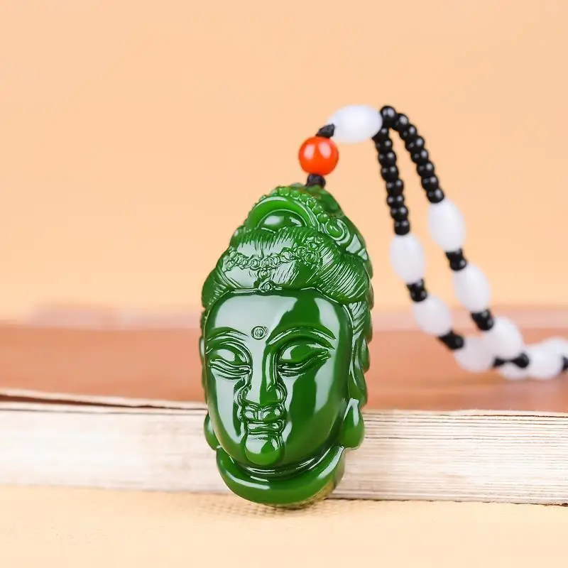 Buddha Head Pendant, Guanyin Head Pendant, Men's and Women's Transshipment Necklace Pendant.