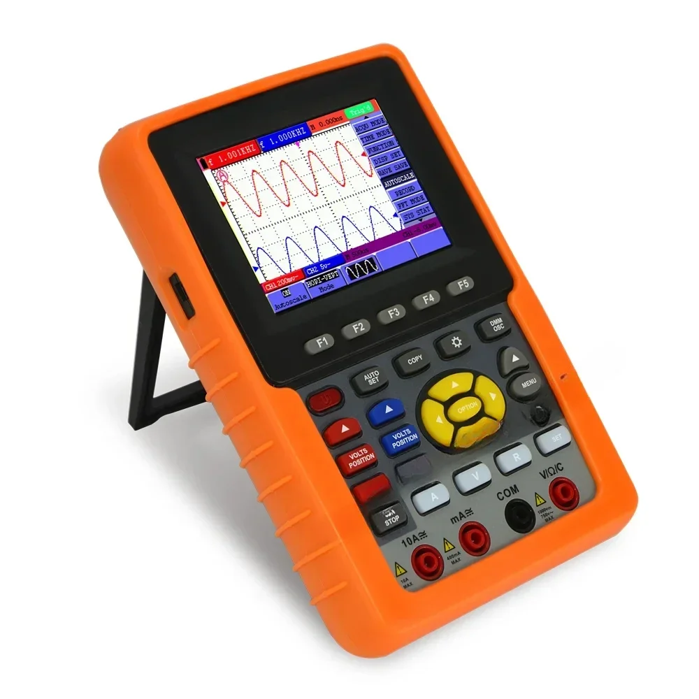 HDS1022M-N HDS2062M-N HDS3102M-N HDS4202M-N Handheld Digital Oscilloscope 2-Channel 20/60/100/200MHz Multimeter Oscilloscope