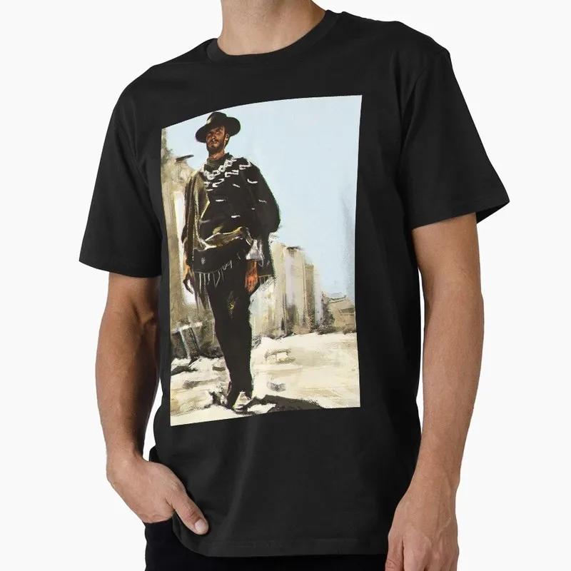 For a Few Dollars More Graphic T-shirt Clint Eastwood Sergio Leone Spaghetti Western Vintage Cowboy Bounty Hunter Print Gift Tee
