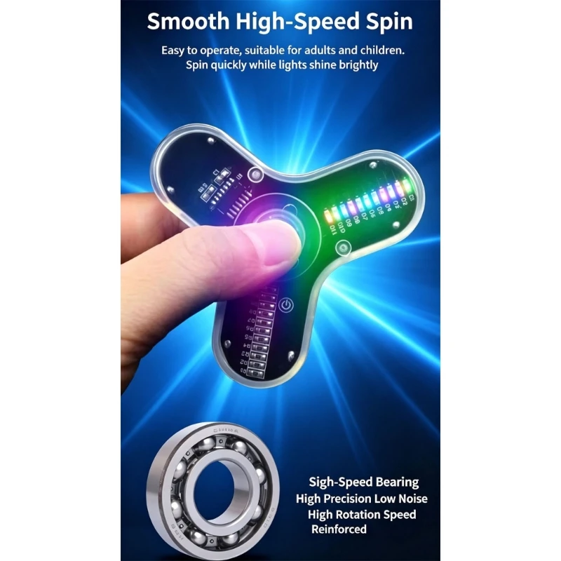 Disassembled LED Rotating Toy for Hands-On STEM Electronics Projects