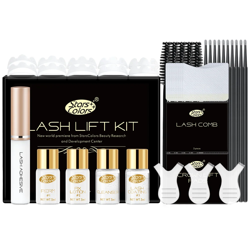 Kit semi-permanente per sollevamento e tinta per sopracciglia Laminazione professionale per sopracciglia Sollevamento ciglia Perming Ciglia Tintura per occhi Trucco ﻿