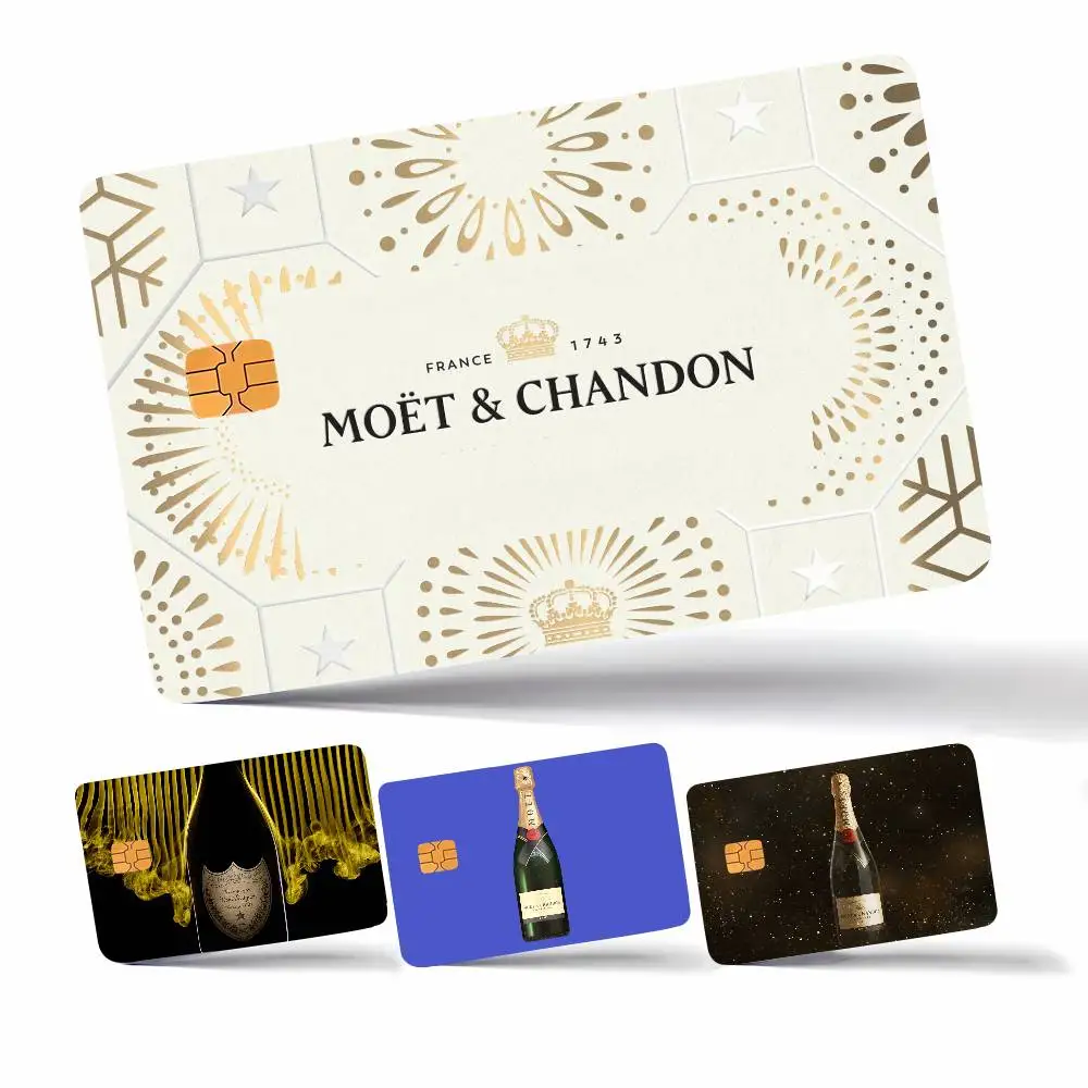 Pegatinas de tarjetas M-moets C-chandons, película decorativa impermeable, cubierta de piel, tarjeta de autobús bancaria frontal de débito de crédito