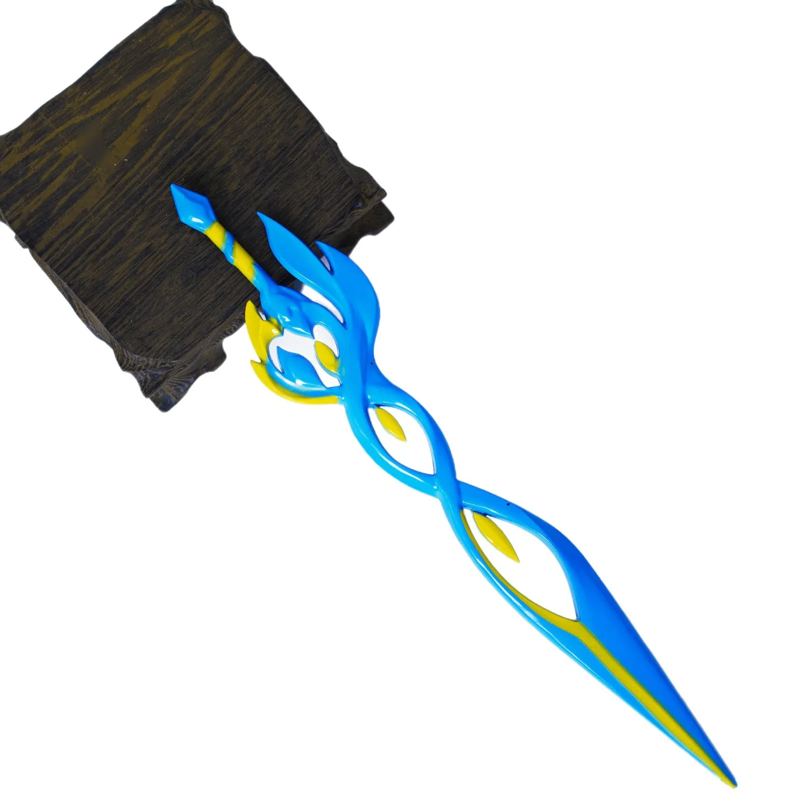 21cm Yalian Sword Snowfall White Wolf Game Figure Peripheral Perimeter Metal Model Decoration Ornaments Birthday Gifts Toys