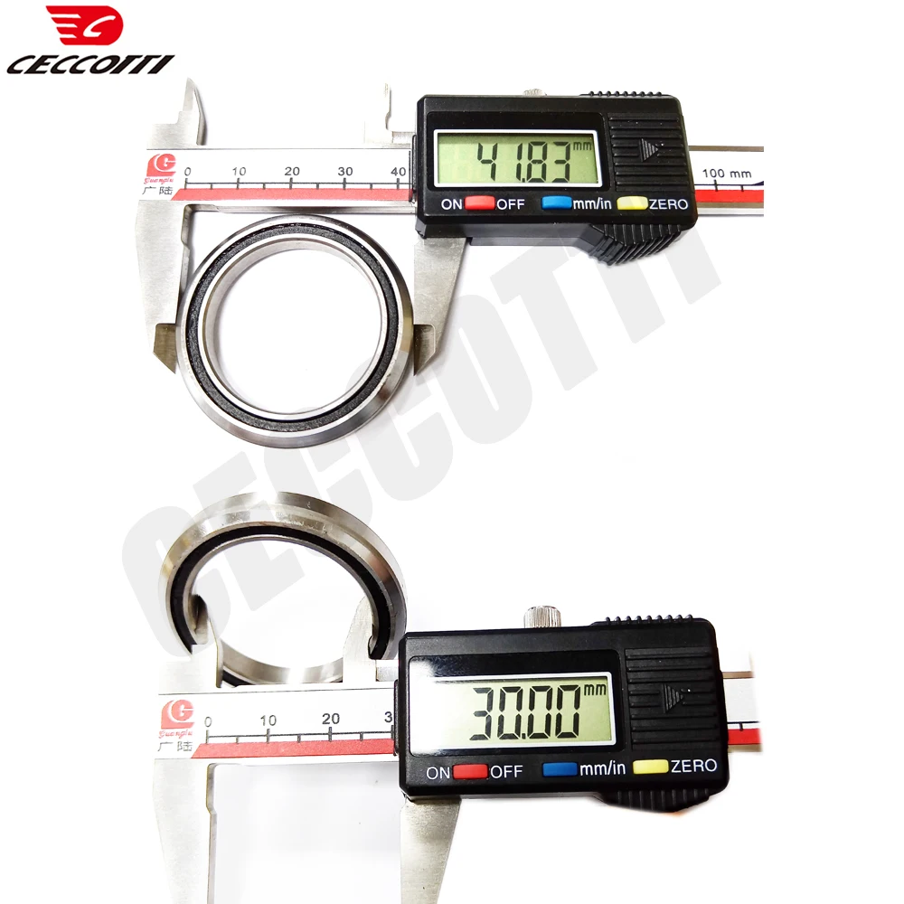 Road Bike steering column Headset Top 41.8 Down 52 Taper Fork MTB Bike Frame 1-1/2 to1-1/8\