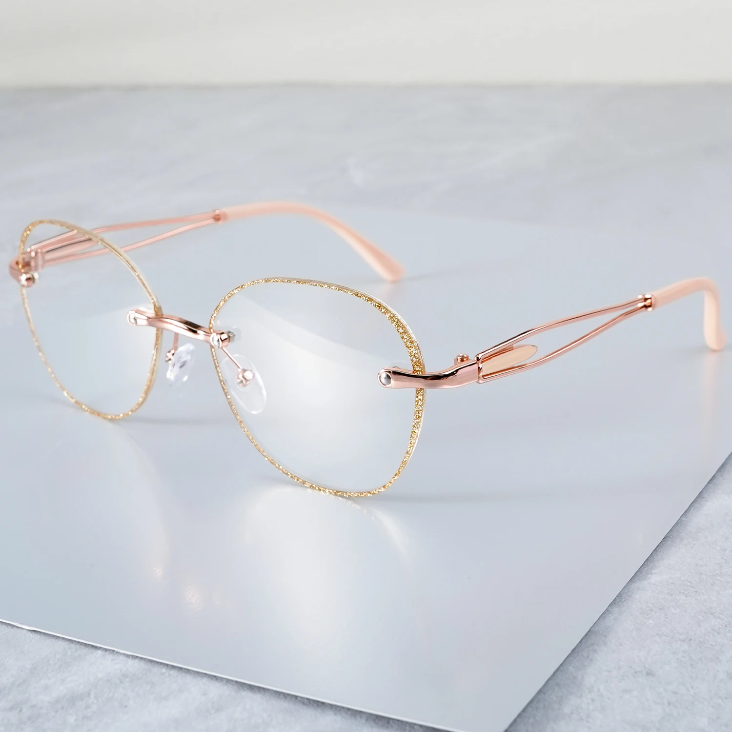 Ovale Retro-Lesebrille für Männer und Frauen – +1,00 bis +4,00 Vergrößerung, Büro- und Computergebrauch, trendige Lesebrille – Detail 12