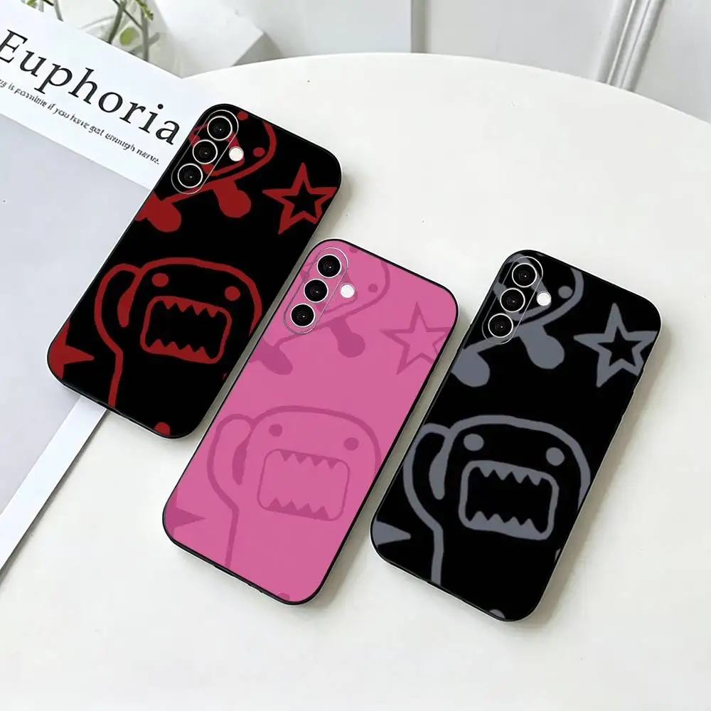 Domo kun Japan  Phone Case Black Silicone Soft For Samsung Galaxy A73,A72,A71,A70,A53,A52,A51